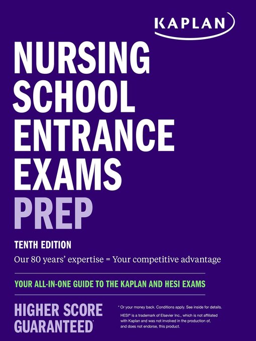 Title details for Nursing School Entrance Exams Prep by Kaplan Nursing - Available